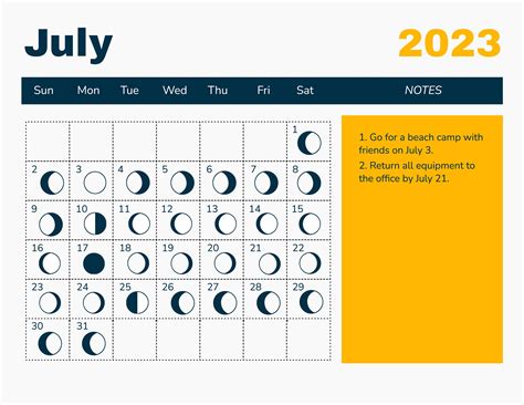 Moon Phases July 2023